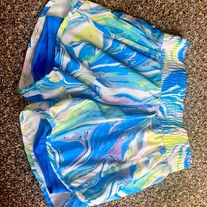 Blue athletic women’s shorts new.